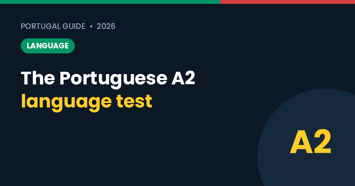 The Portuguese A2 Language Test for Citizenship and Permanent Residence