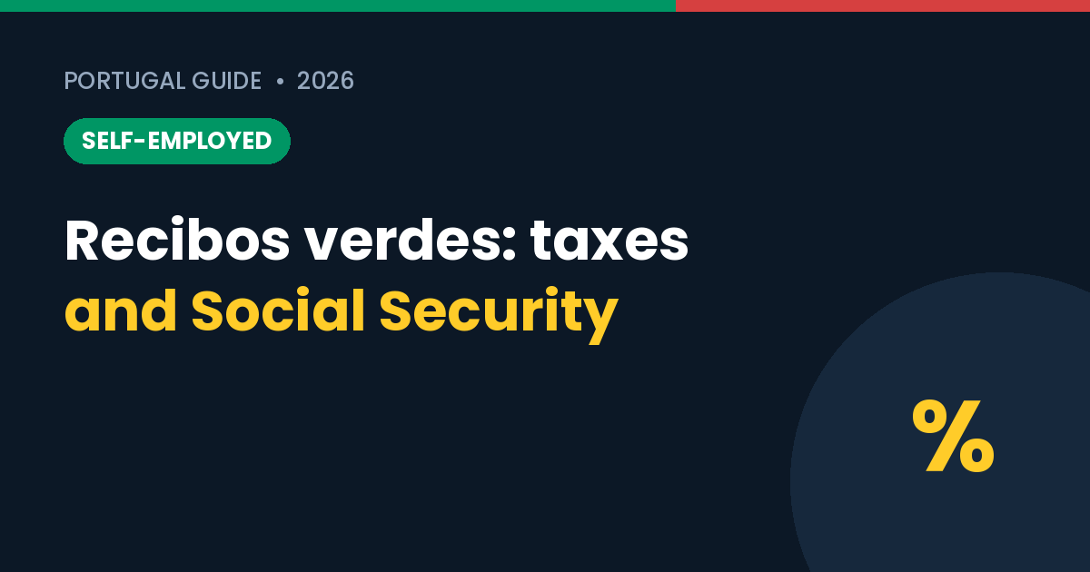 Self-Employed in Portugal: Recibos Verdes, Taxes and Social Security Explained (2026)